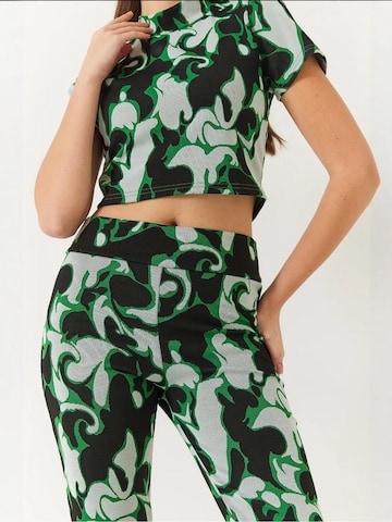 Bianco Lucci - Calças de fato em verde