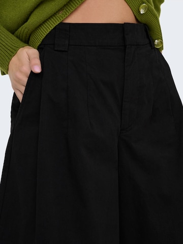 JDY Wide leg Παντελόνι πλισέ 'JDYBIANCA' σε μαύρο