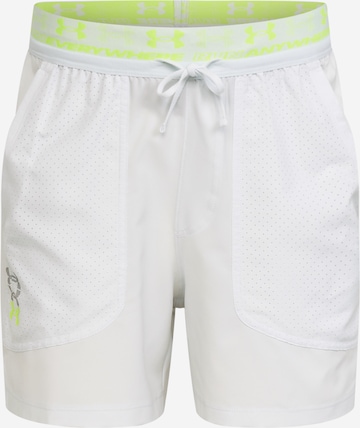 UNDER ARMOUR - Regular Calças de desporto 'RUN ANYWHERE' em branco: frente