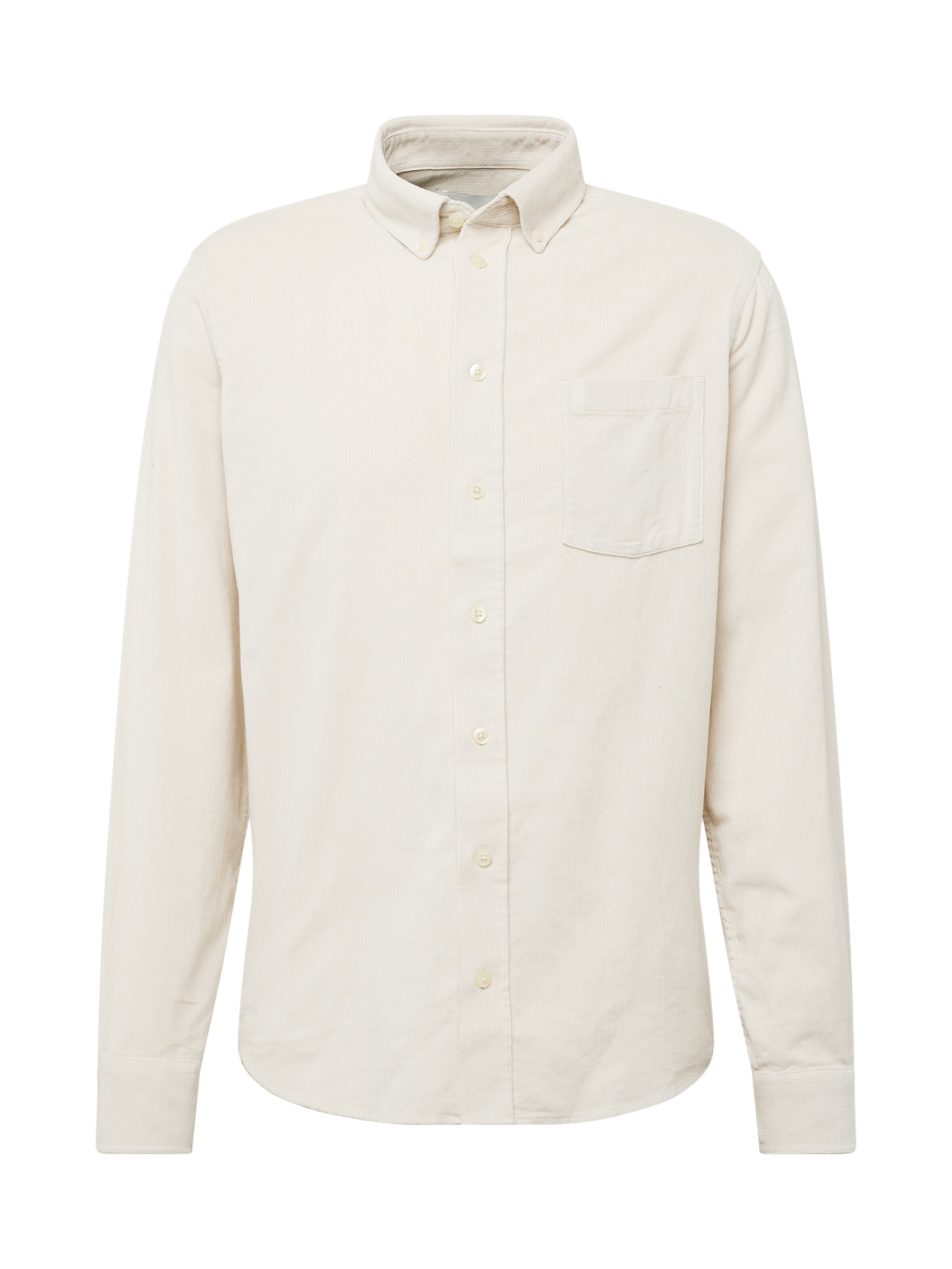 Casual Friday Overhemd 'Anton' in Beige: voorkant