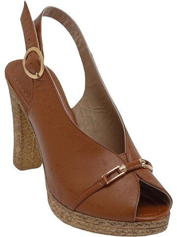 Limoya - Zapatos destalonado 'Bernis' en marrón: frente