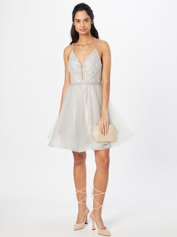 Robe de cocktail Laona en argent