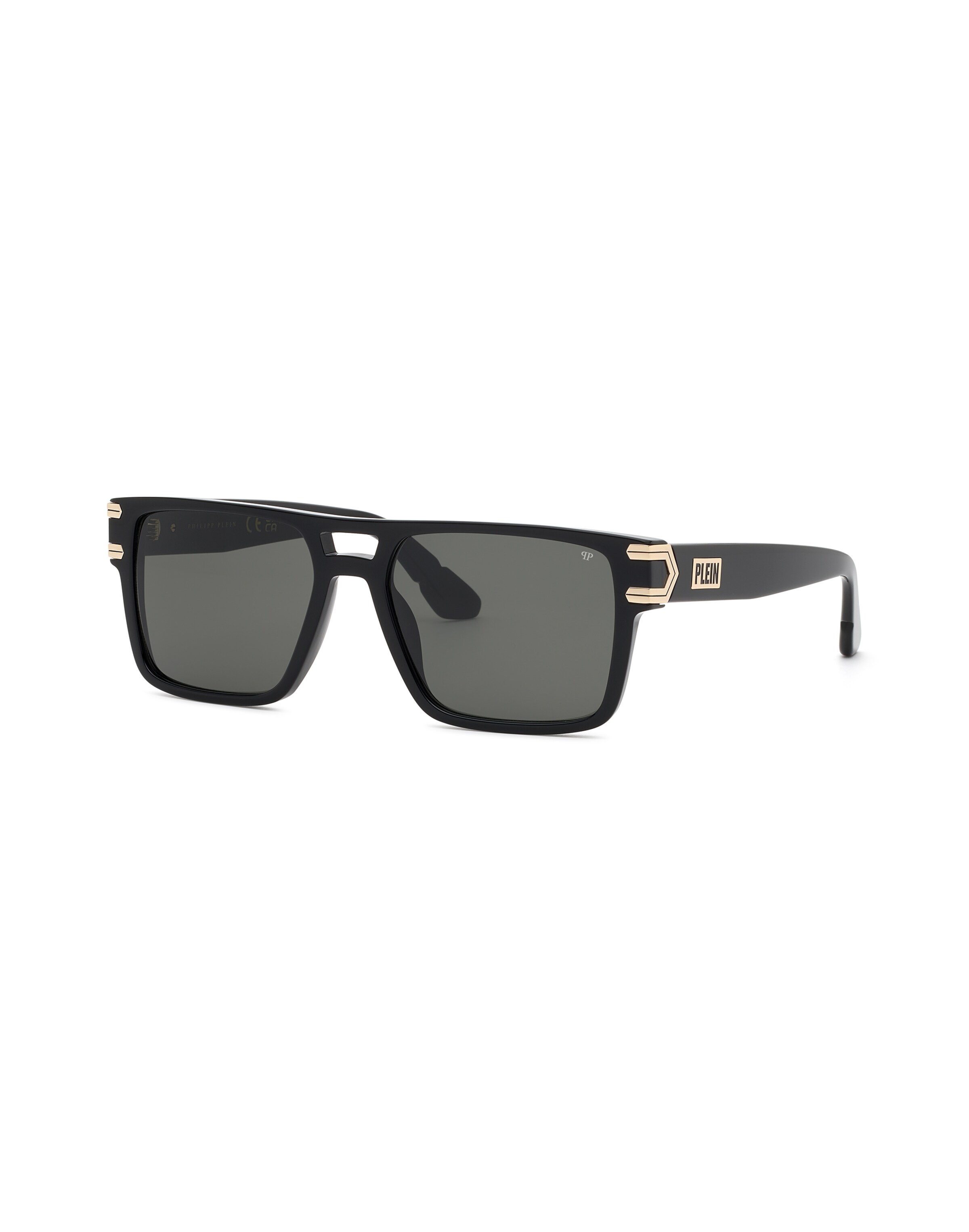 Philipp Plein - Óculos de sol em preto: frente