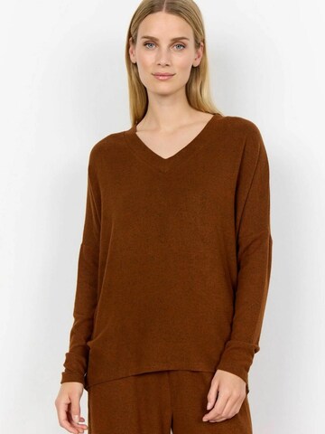 Haut ' SC-BIARA ' Soyaconcept en marron : devant