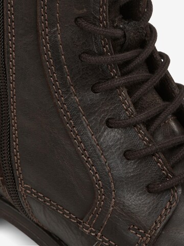 JACK & JONES Lace-up boots 'Russel' in Brown