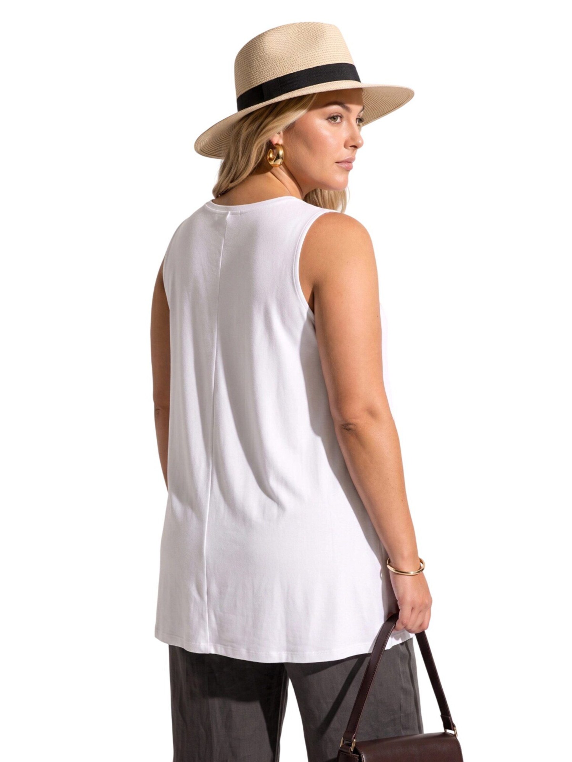 Shape Of You Blouse in Wit