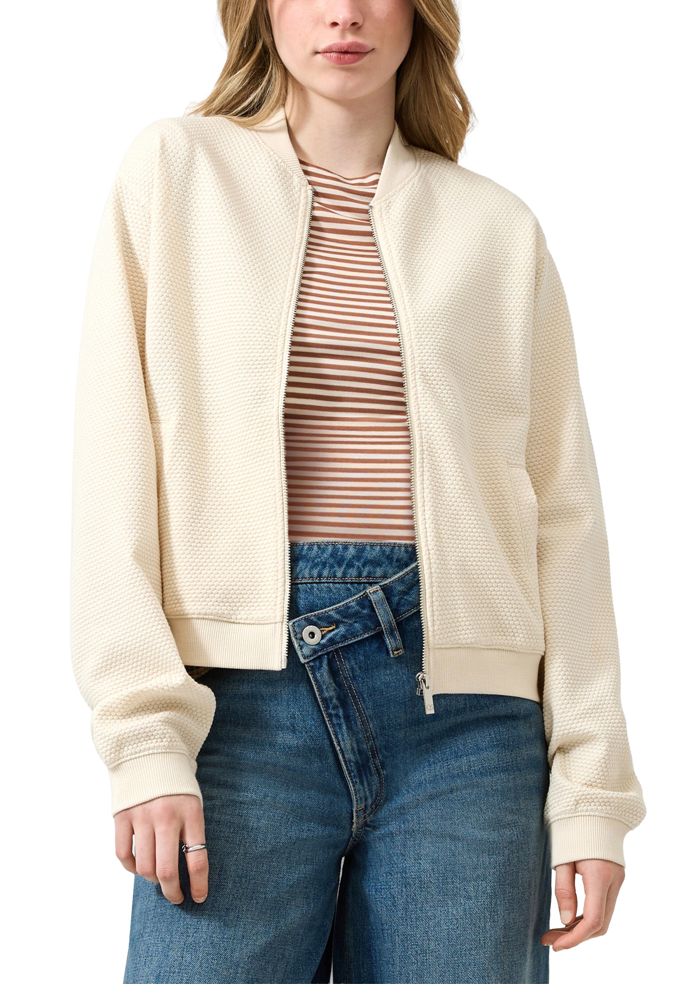 Veste de survêtement QS en beige