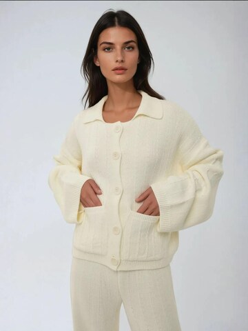 Cardigan Hiccup en beige : devant