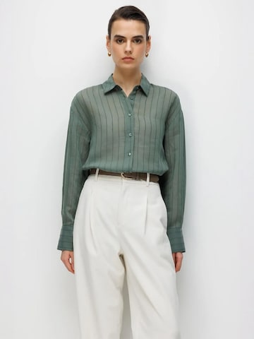 MixRay Bluse in Grün: Vorderseite