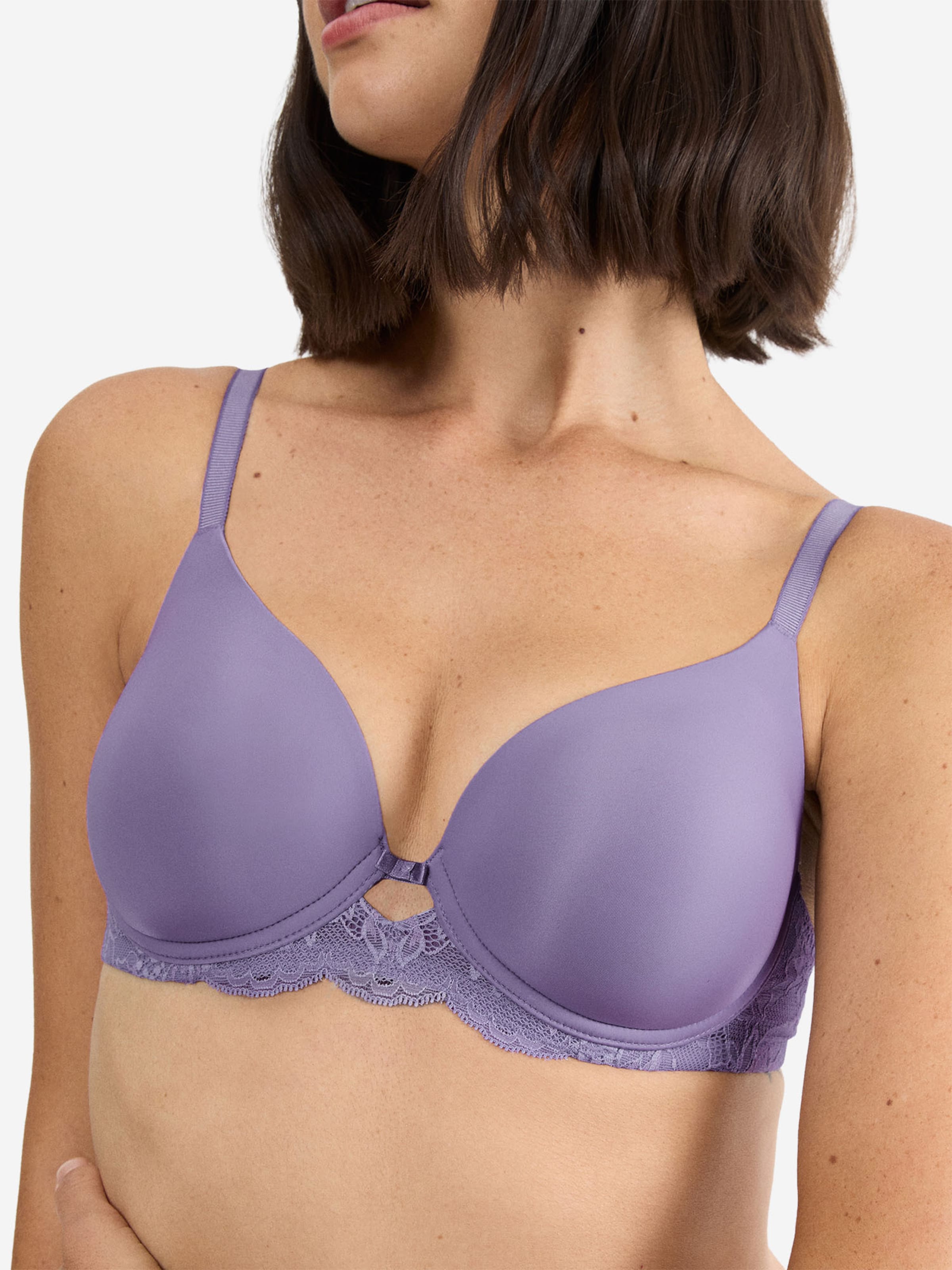 TRIUMPH Klassisch Bügel-BH ' Red Label Amourette Charm ' in Lila: Vorderseite