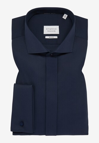 ETERNA Slim fit Button Up Shirt in Blue