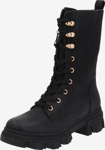 Palado Lace-Up Boots 'Gavdos' in Black: front