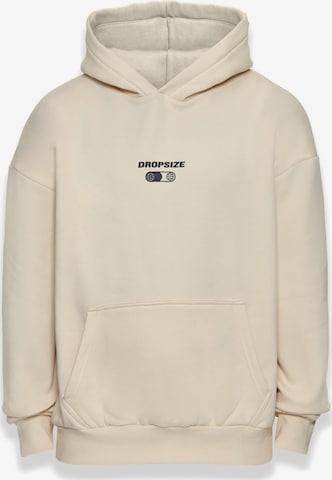 Dropsize Sweatshirt 'Hustle In Silence' i beige: forside