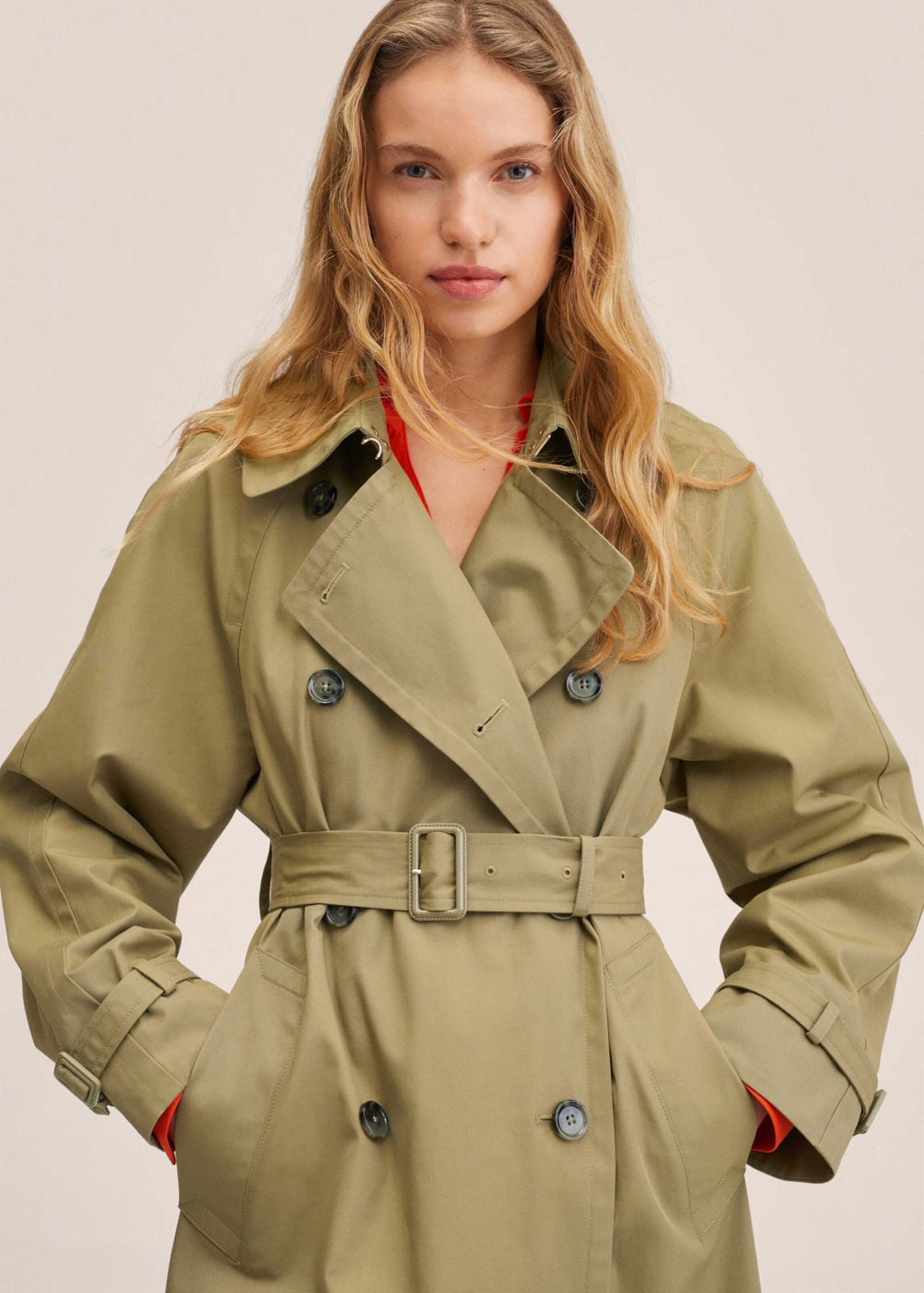 Frauen Mäntel MANGO Übergangsmantel 'padrino' in Khaki - KJ04004 Frauen Mäntel MANGO Übergangsmantel 'padrino' in Khaki - KJ04004