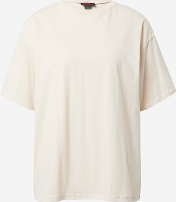 Misspap - Camiseta talla grande en beige: frente