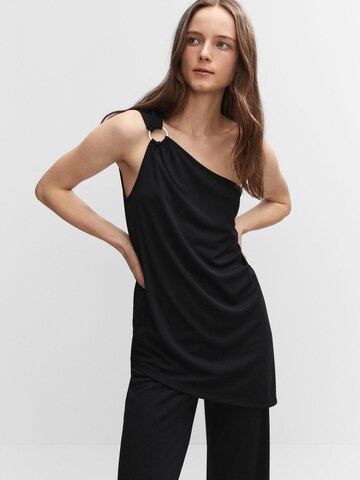 MANGO Top 'BEKA' in Black: front