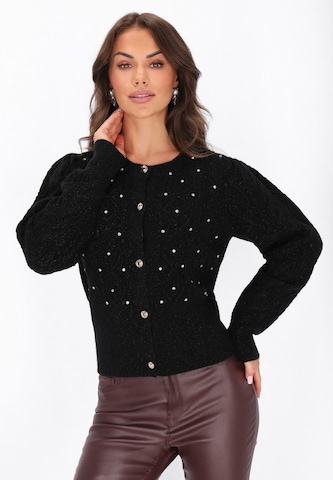 faina - Casaco de malha em preto: frente