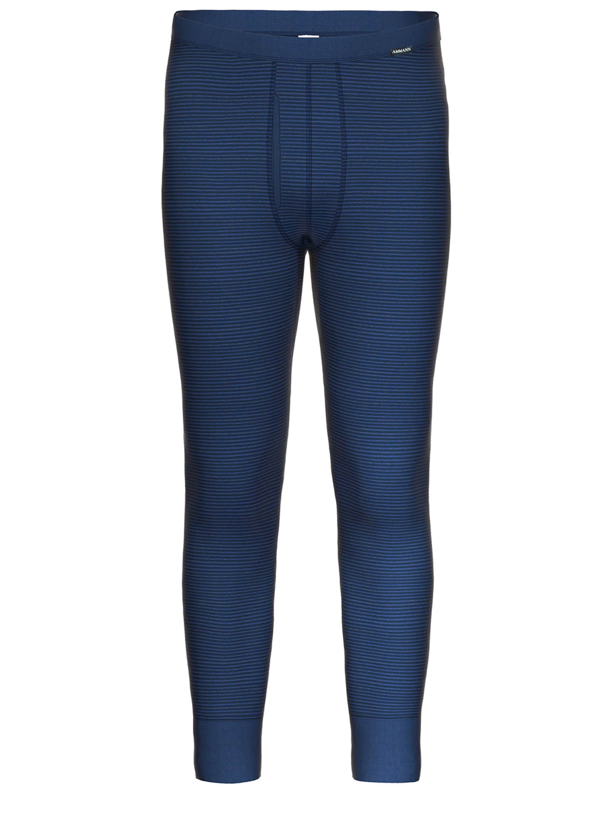 Ammann Long Johns 'Day Classic / Jeans Feinripp' in Blue: front