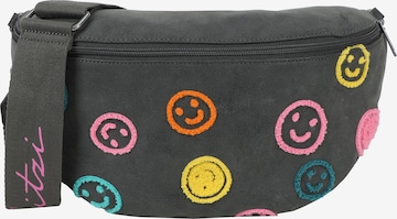 Fritzi aus Preußen Schultertasche 'Limited Multi Smile' in Grau: Vorderseite