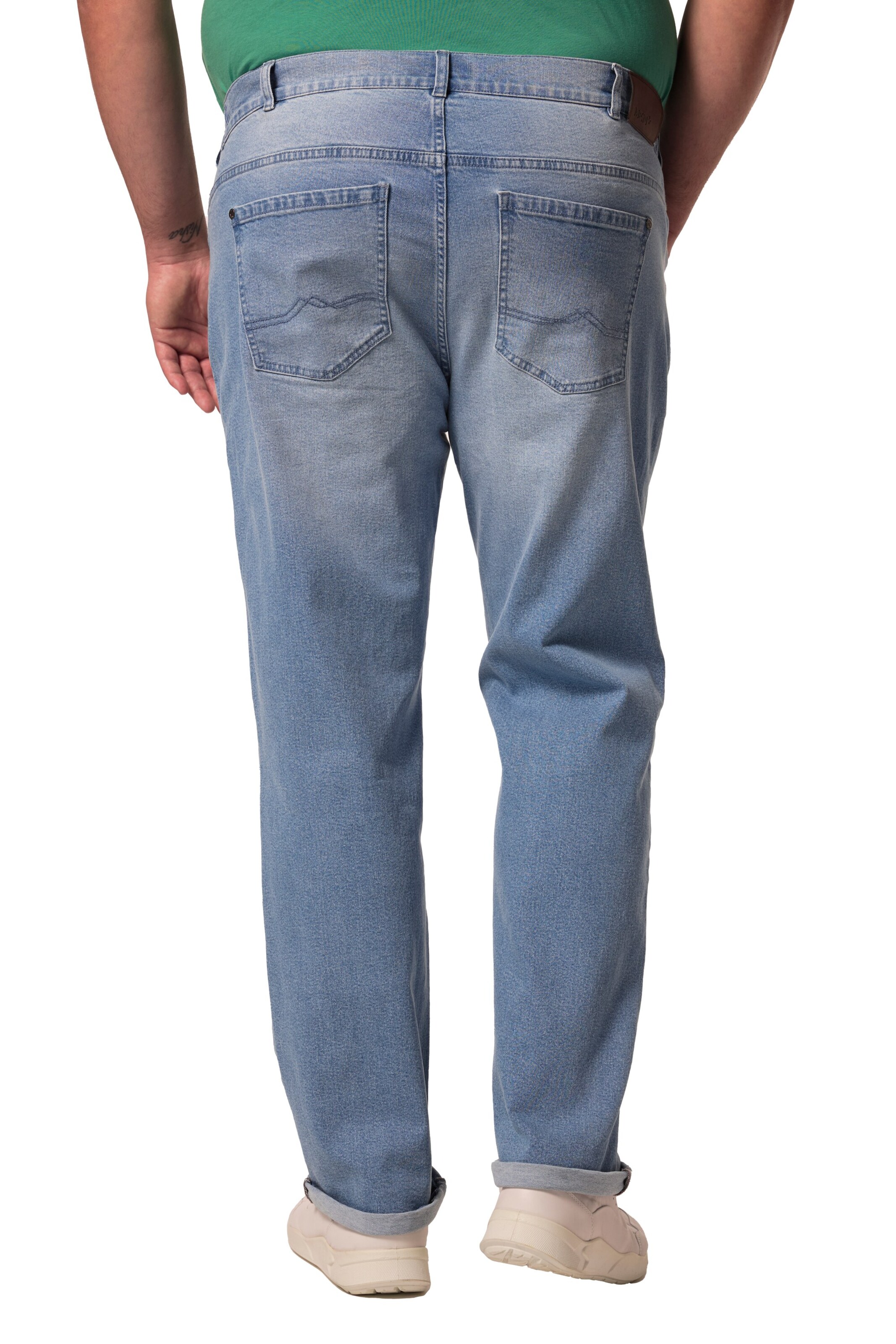 Men Plus Loosefit Jeans in Blauw