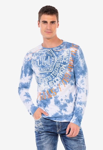 CIPO & BAXX Langarmshirt in Blau: predná strana