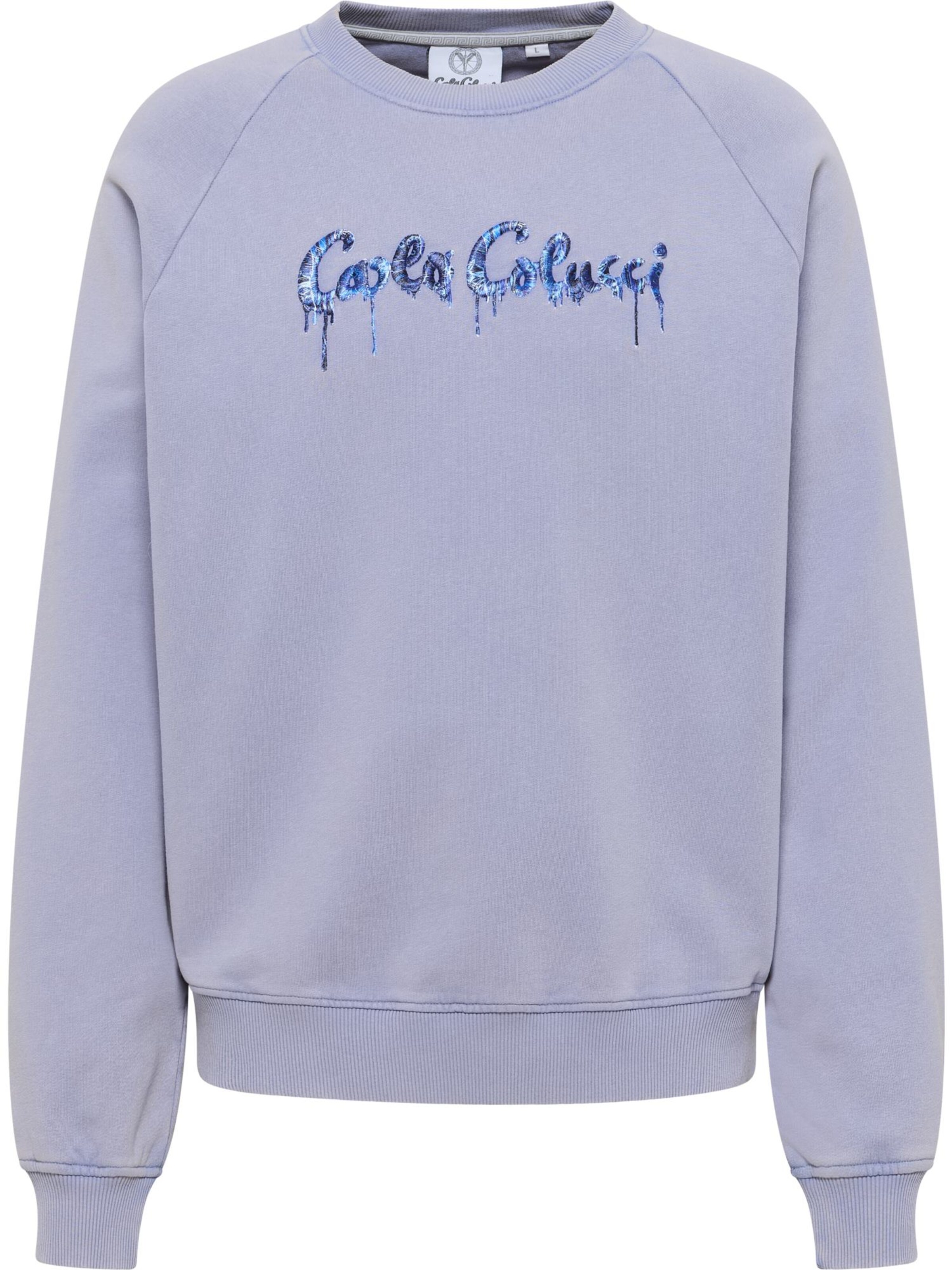 Carlo Colucci Sweatshirt 'Erspamer' in blau / hellblau / dunkelblau, Produktansicht