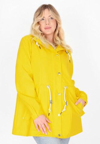 Schmuddelwedda Between-Season Jacket in Yellow: front