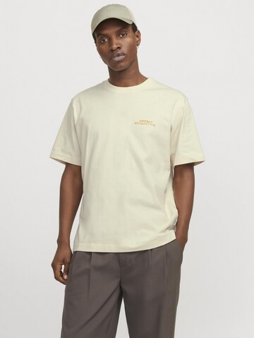 T-Shirt JACK & JONES en beige : devant