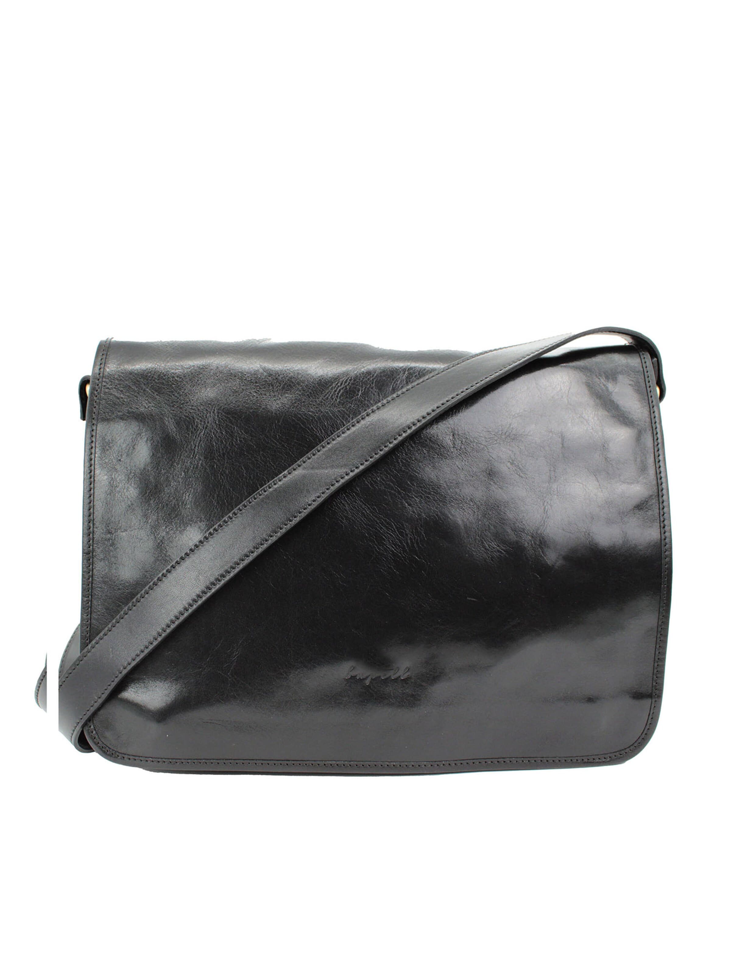 bupell Messenger 'Eugenio Piccolo'‌‌‌ in Schwarz: Vorderseite