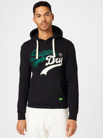 Superdry Sweatshirt in Black: front