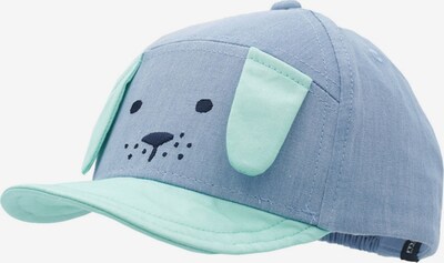 MAXIMO Hat 'Dog' in Turquoise / Blue denim / Black, Item view