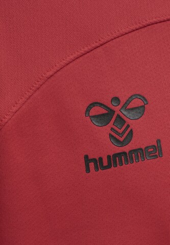 Hummel Athletic Zip-Up Hoodie 'Lead' in Red