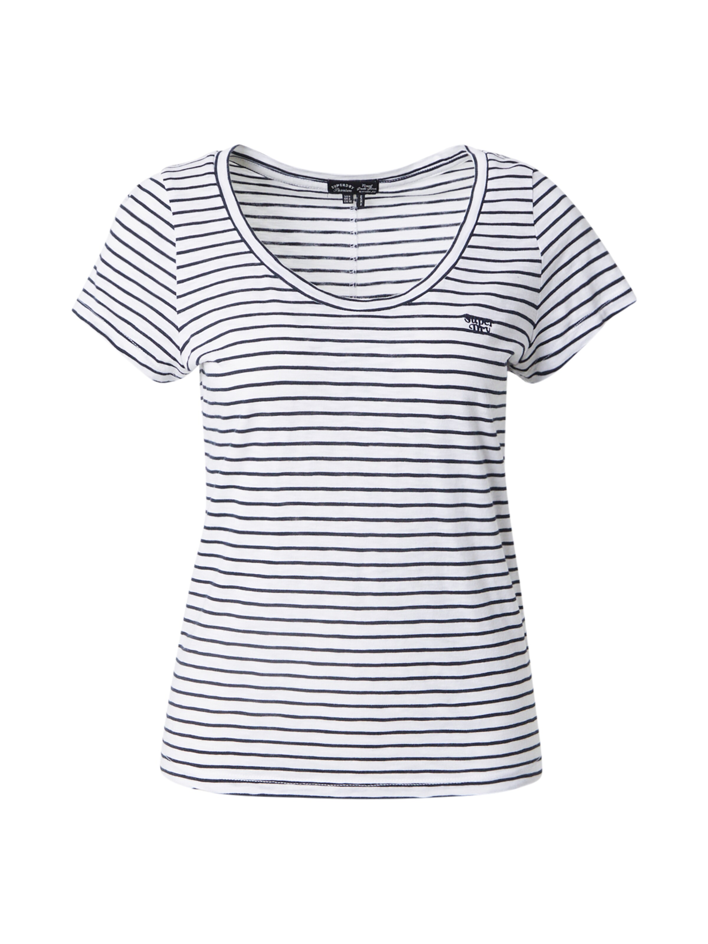 balts Superdry T-Krekls: no priekšpuses