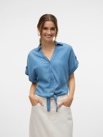 VERO MODA Blouse 'FLEUR' in Blue: front