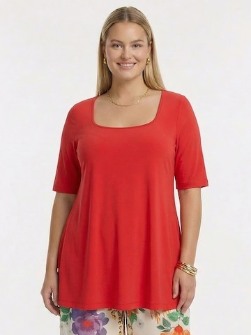 T-shirt YOEK en rouge : devant