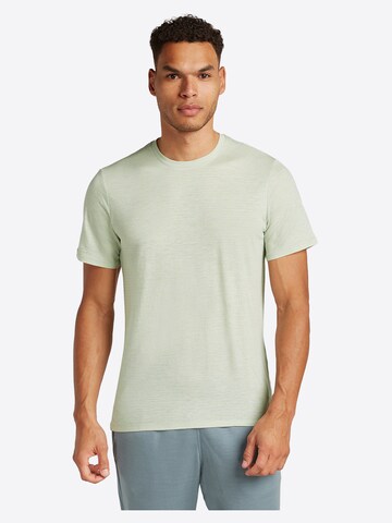 Maglietta 'Merino Linen Tee Stripe' di ICEBREAKER in marrone