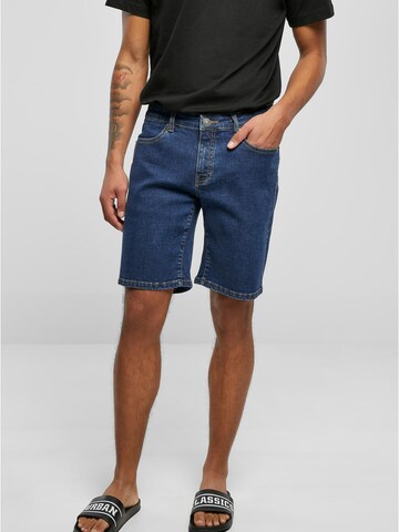 Urban Classics Regular Jeans in Blauw: voorkant