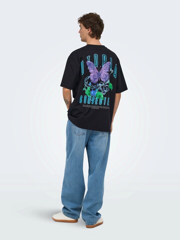Only & Sons T-Shirt 'ONSKEANE' in Schwarz