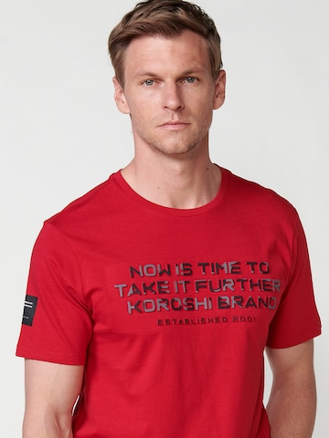 T-Shirt KOROSHI en rouge