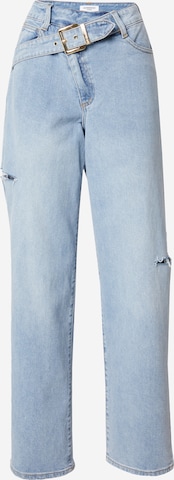 Wide leg Jeans 'Elin' de la Hoermanseder x About You pe albastru: față