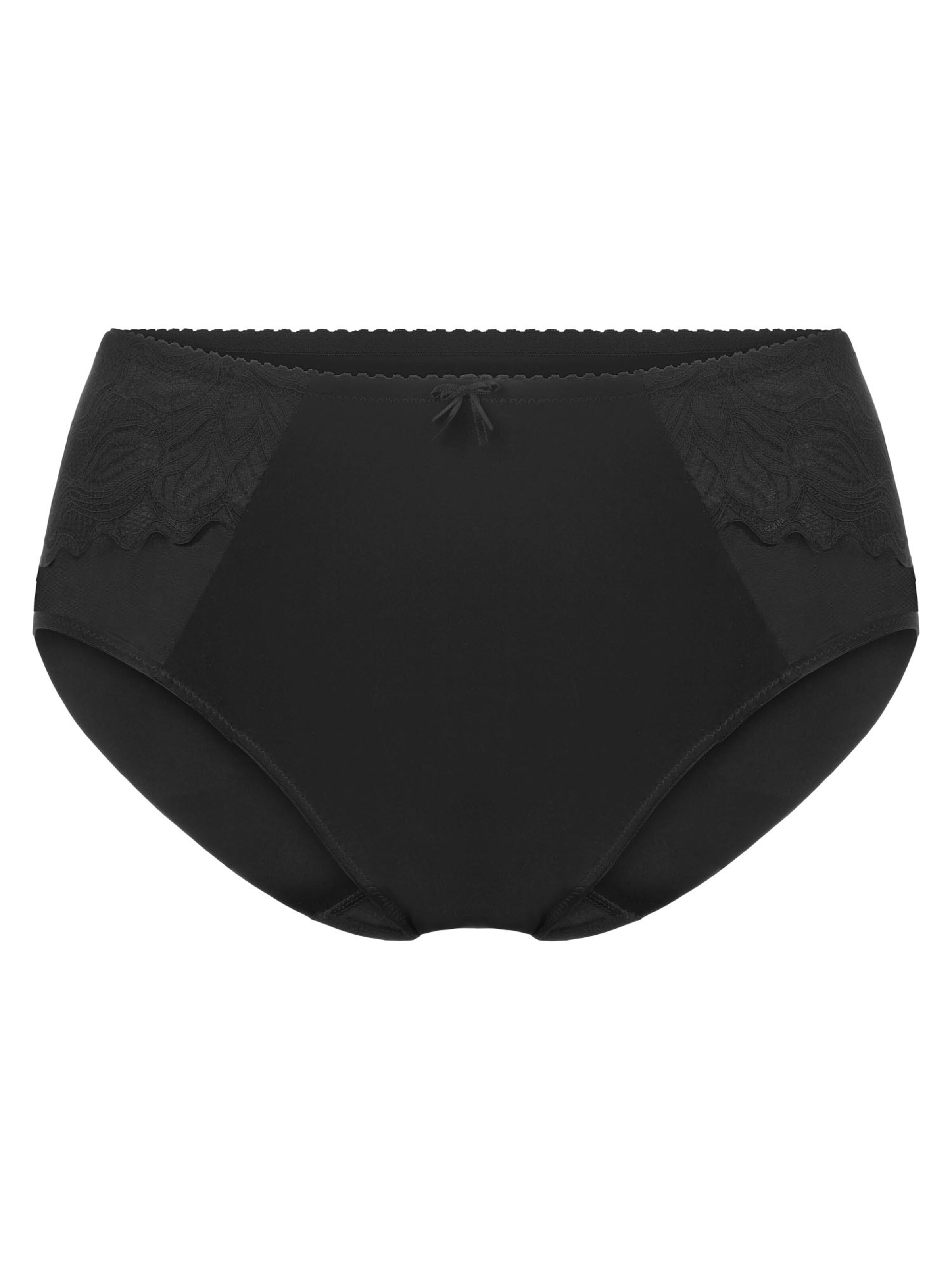 FELINA Slip 'Lovely Lotus' in Black: front