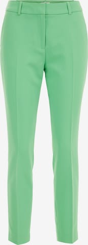 Slimfit Pantaloni con piega frontale di WE Fashion in verde: frontale