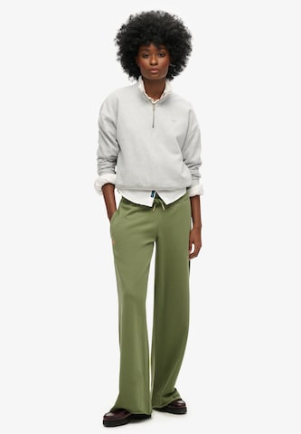 Wide Leg Pantalon de sport Superdry & Co en vert
