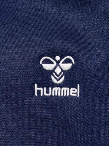 Hummel Athletic Zip-Up Hoodie 'Trick' in Blue