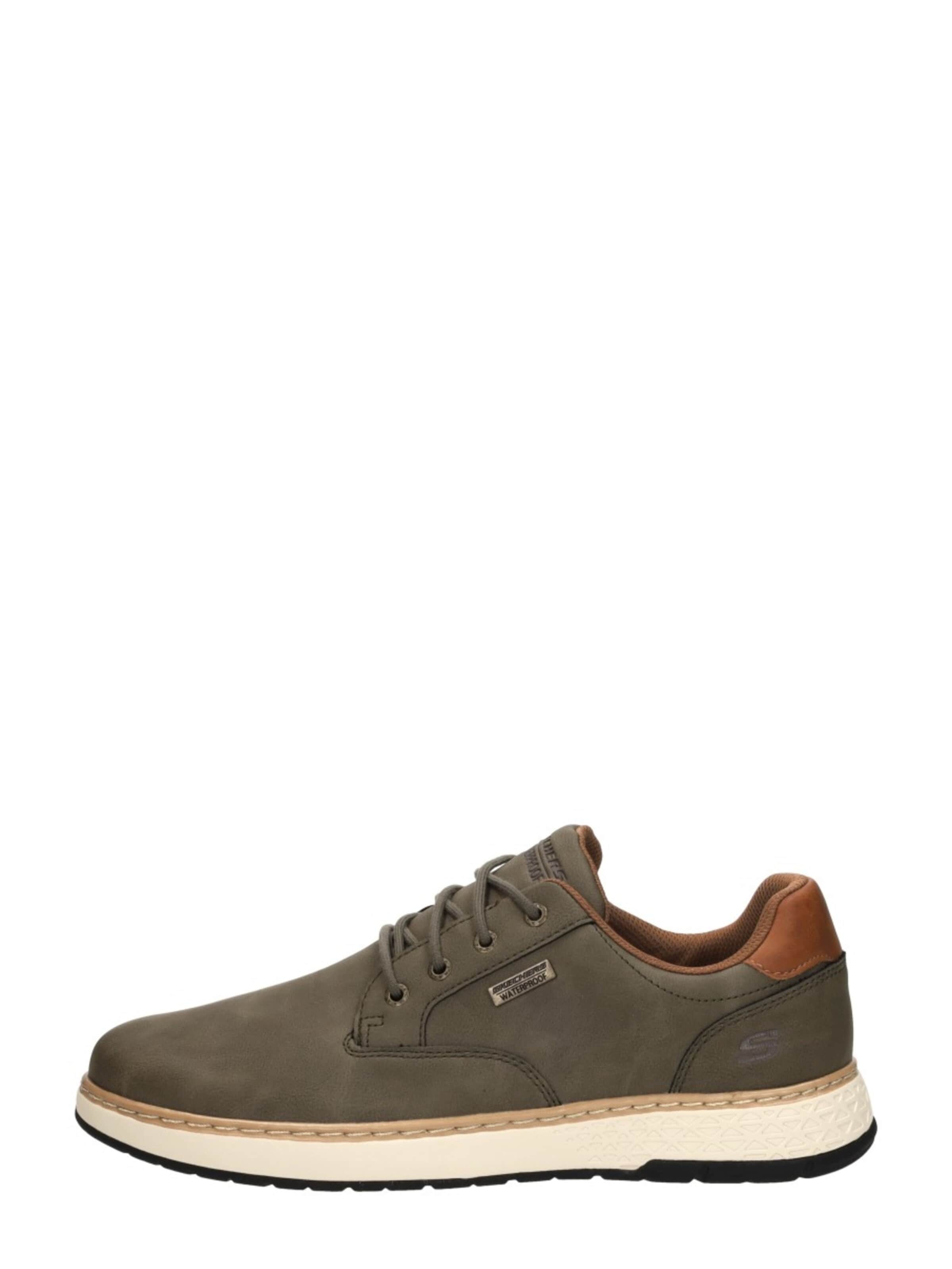 SKECHERS Sportieve veterschoen 'Garlan' in Groen: voorkant