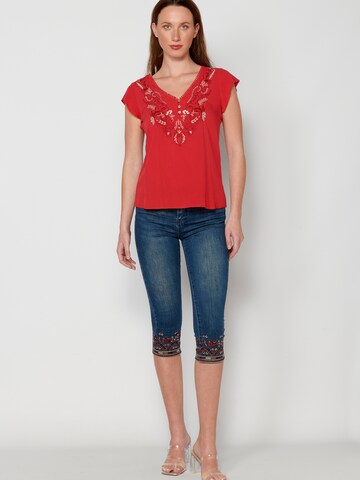 KOROSHI Blouse in Rood