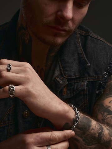 REYTEL Armband 'BRAID' in Zilver