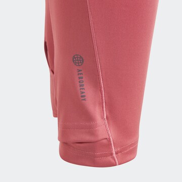 rožinė ADIDAS SPORTSWEAR Siauras Sportinės kelnės 'Aeroready High-Rise'