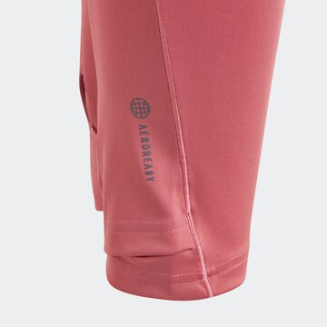 ADIDAS SPORTSWEAR Skinny Workout Pants 'Aeroready High-Rise' in Pink