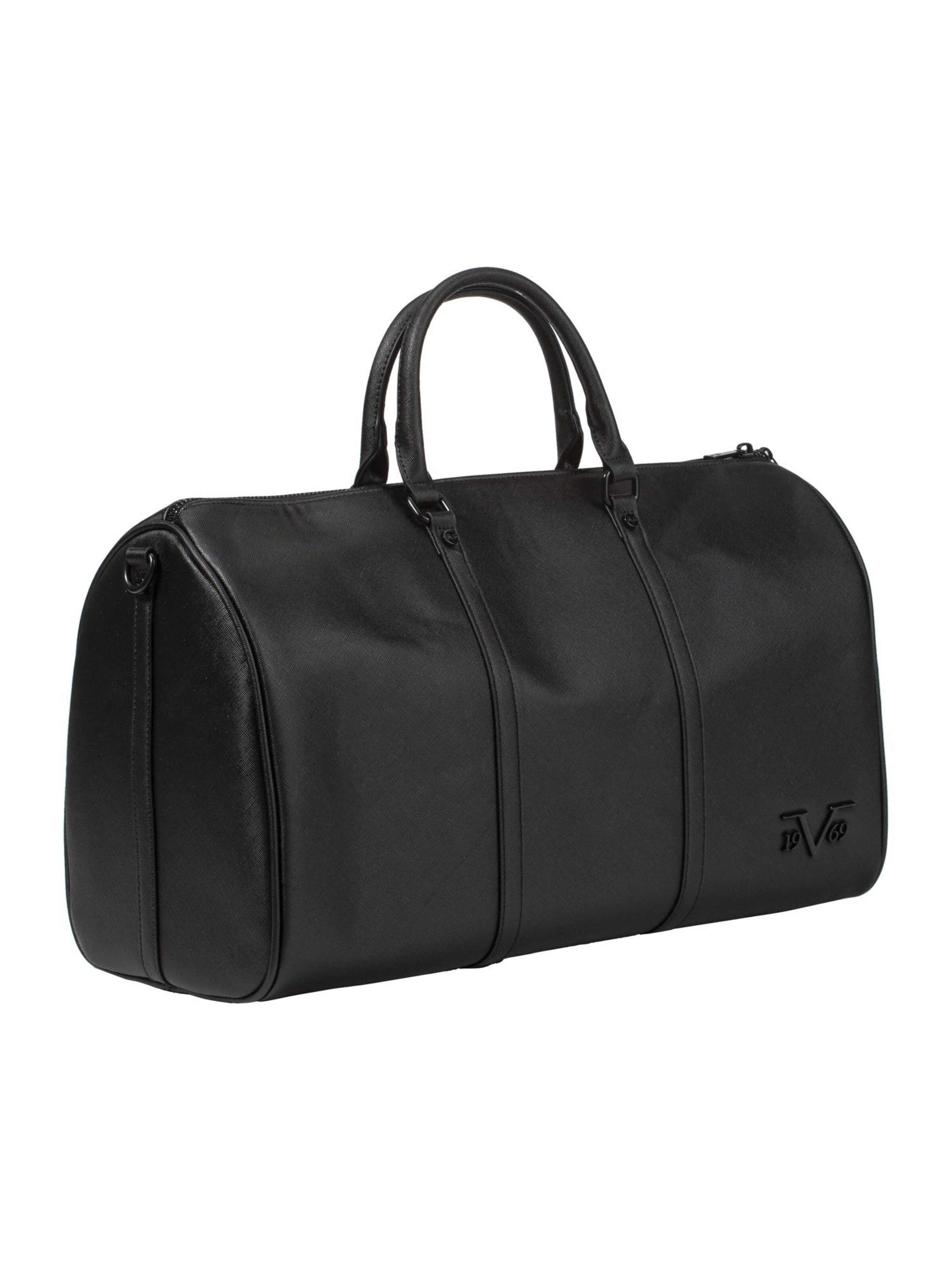 Borsa weekend 'Barnario' di 19V69 ITALIA in nero